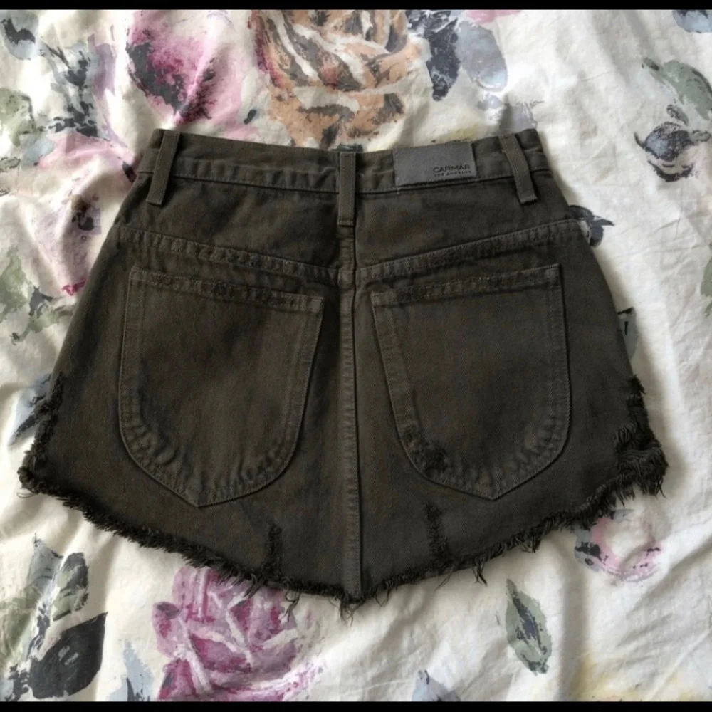 Carmar Olive Beatrice Zip Front Skirt